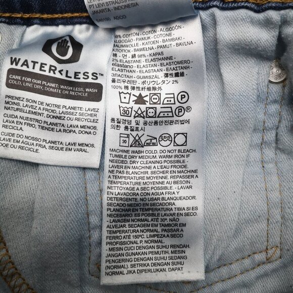 Levi's 505 Men's Size 40/30 Medium Wash Straight Leg Blue Jeans - Picture 5 of 16